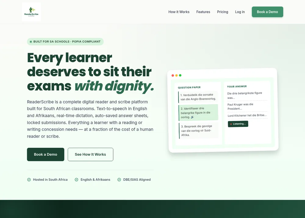 ReaderScribe homepage